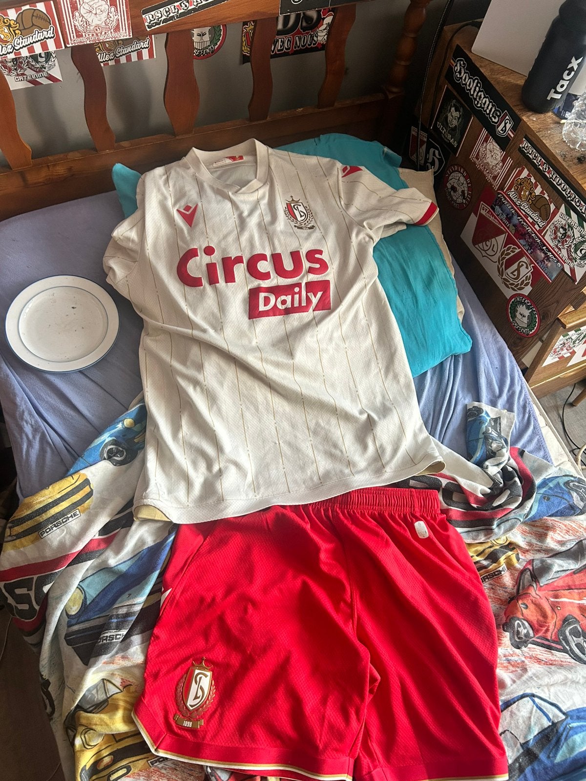 Maillot officiel 2025 2026 standard de liege, Taille L, Enlèvement ou Envoi, Comme neuf, Maillot
