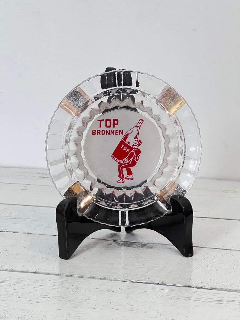 Ancien cendrier Top Bronnen - très joli design, Enlèvement ou Envoi, Utilisé, Emballage
