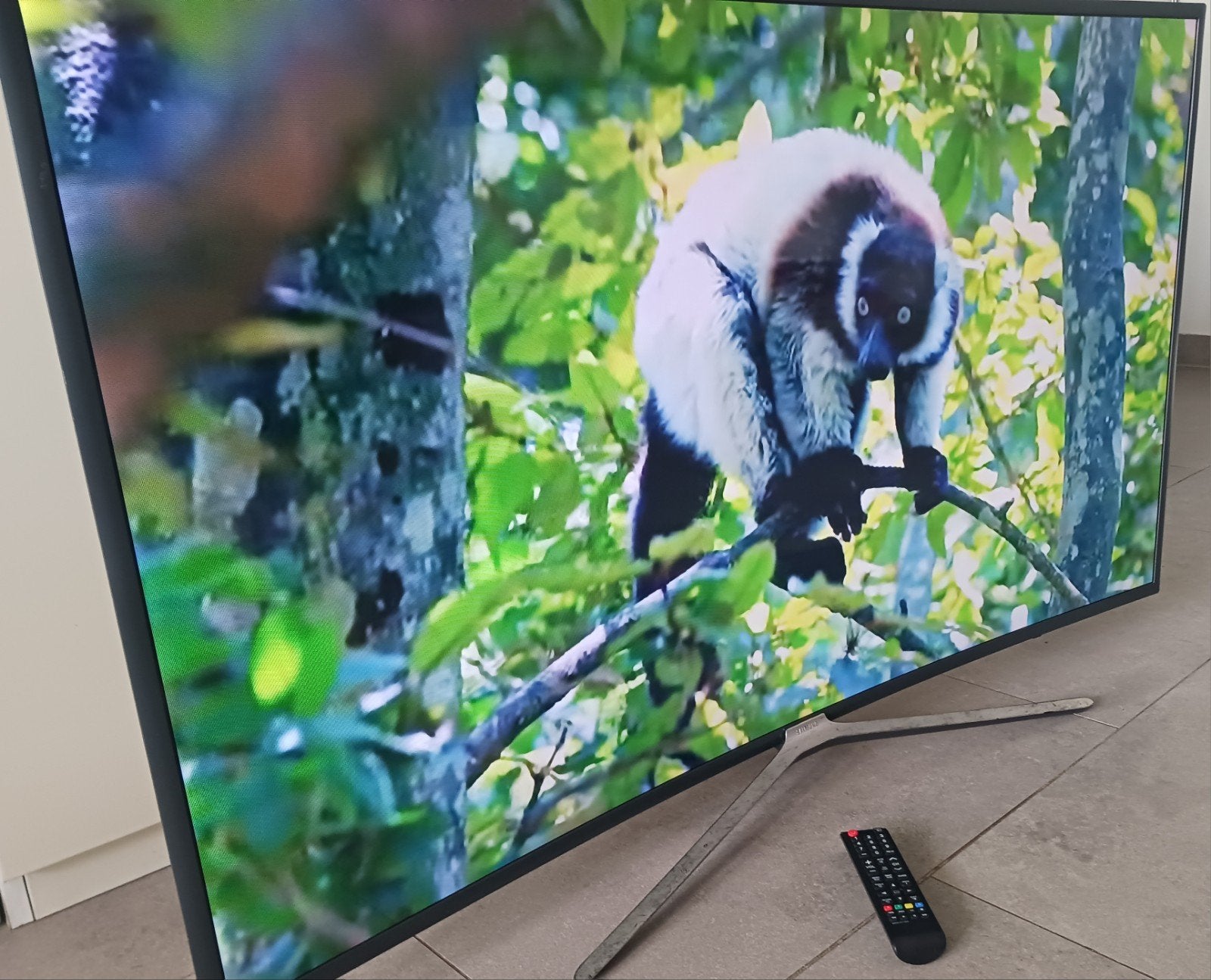 Samsung 4k smart 55 pouces  140 cm en parfait état, Audio, Tv en Foto, Ophalen, Zo goed als nieuw, 4k (UHD), Samsung