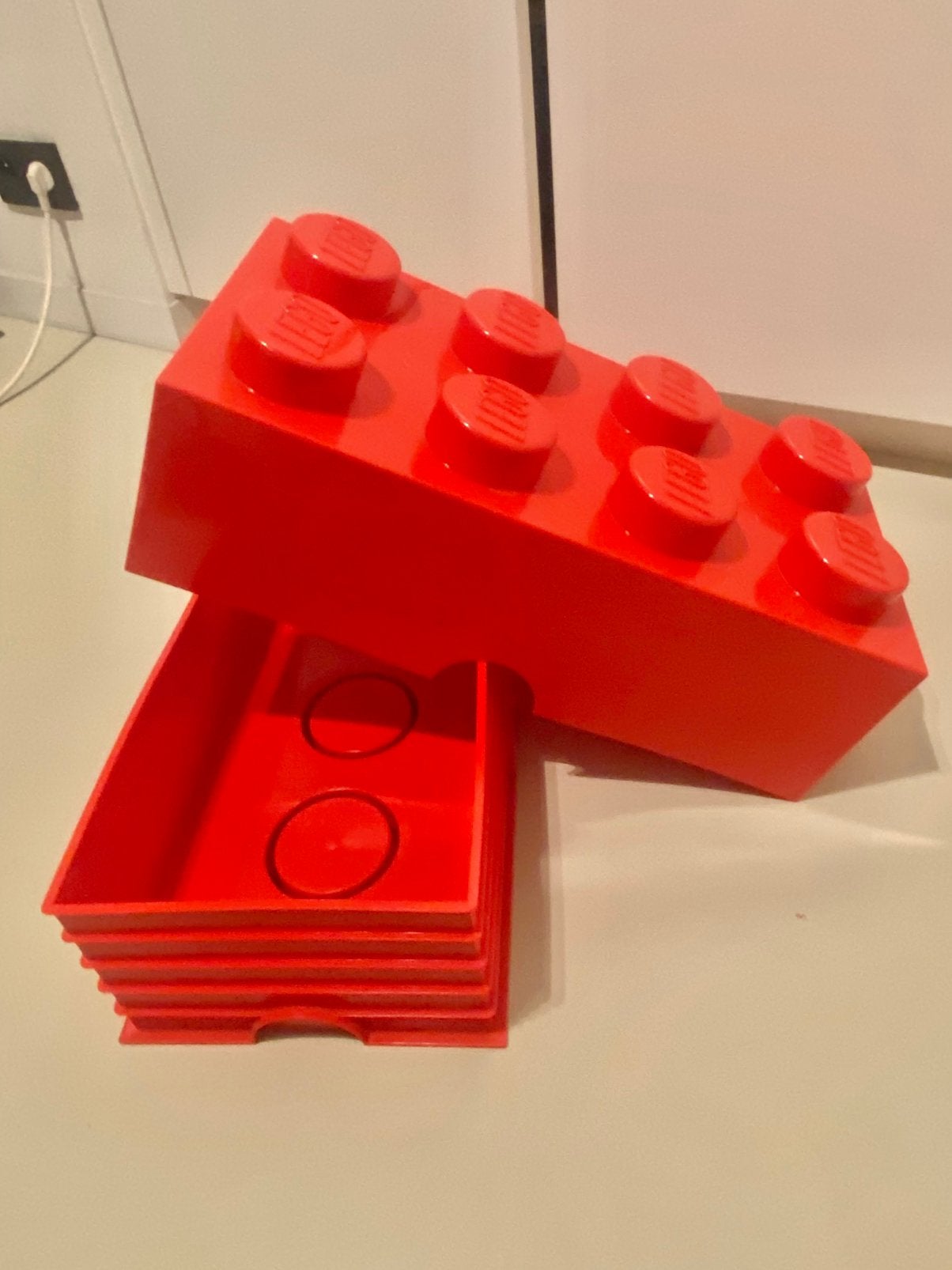 Originele Lego 2x6 opslag doos leeg, Ophalen of Verzenden, Gebruikt, Overige merken