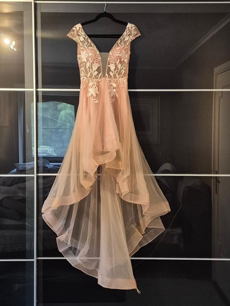 Galajurk maat 38 oudroze/ nude, perfecte staat, Kleding | Dames, Ophalen, Zo goed als nieuw, Maat 38/40 (M), Galajurk