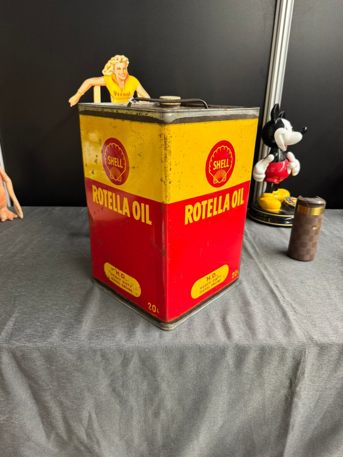 Grand bidon d'huile SHELL 20 litres, Collections, Enlèvement ou Envoi, Utilisé, Autre, Autres marques