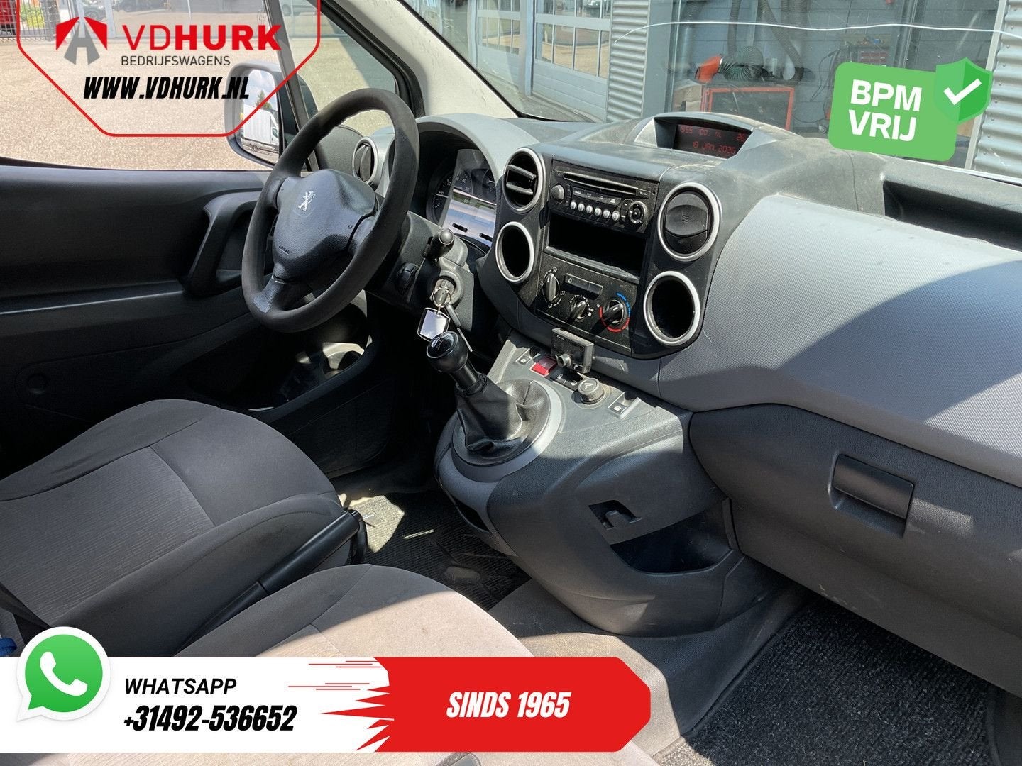 Peugeot Partner 1.6 HDI 90 pk EXPORT APK 01-'27/ 3.Pers/ Tre, Auto's, Schuifdeur, 129 g/km, Bedrijf, Zilver of Grijs