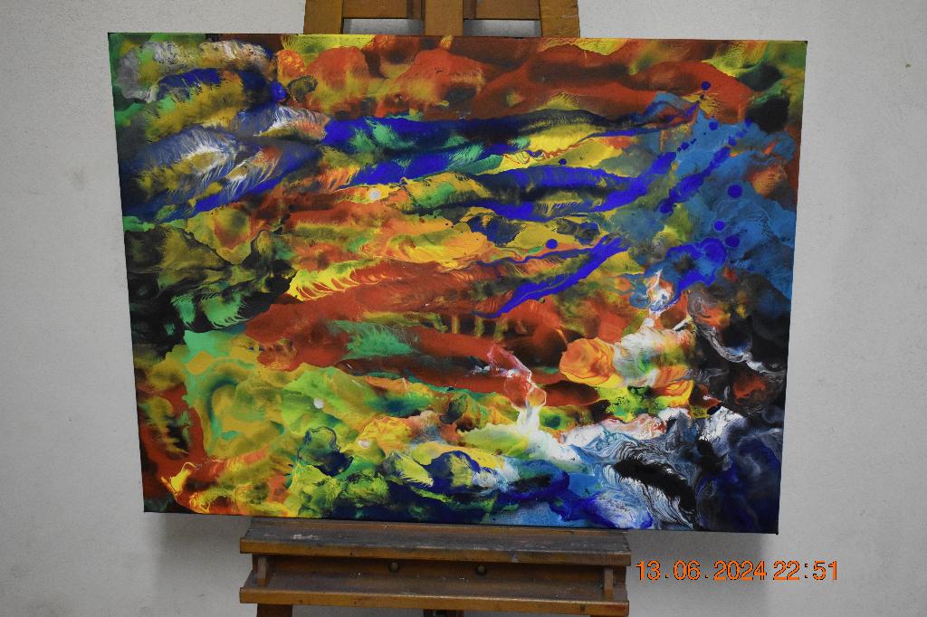 Peinture abstraite, serie no (53) par joky kamo, Enlèvement