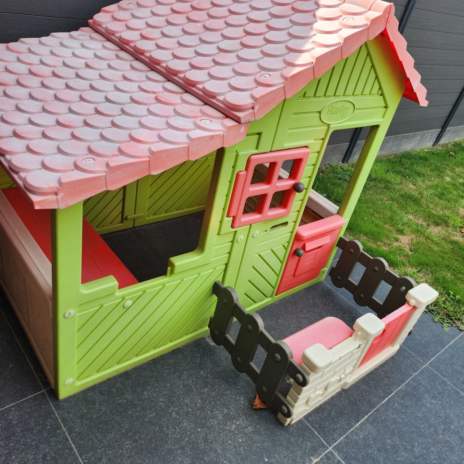 smoby huisje, Ophalen
