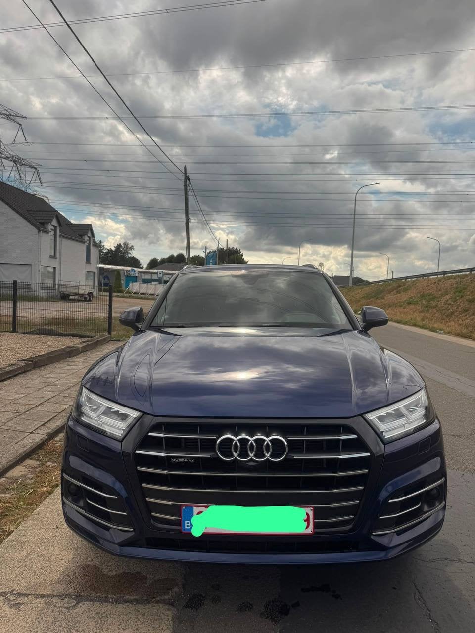 Audiq5, Automaat, Q5, Blauw, Leder