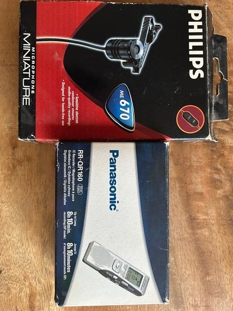 Panasonic RR-QR160 IC-recorder zilver, Ophalen, Zo goed als nieuw, Panasonic