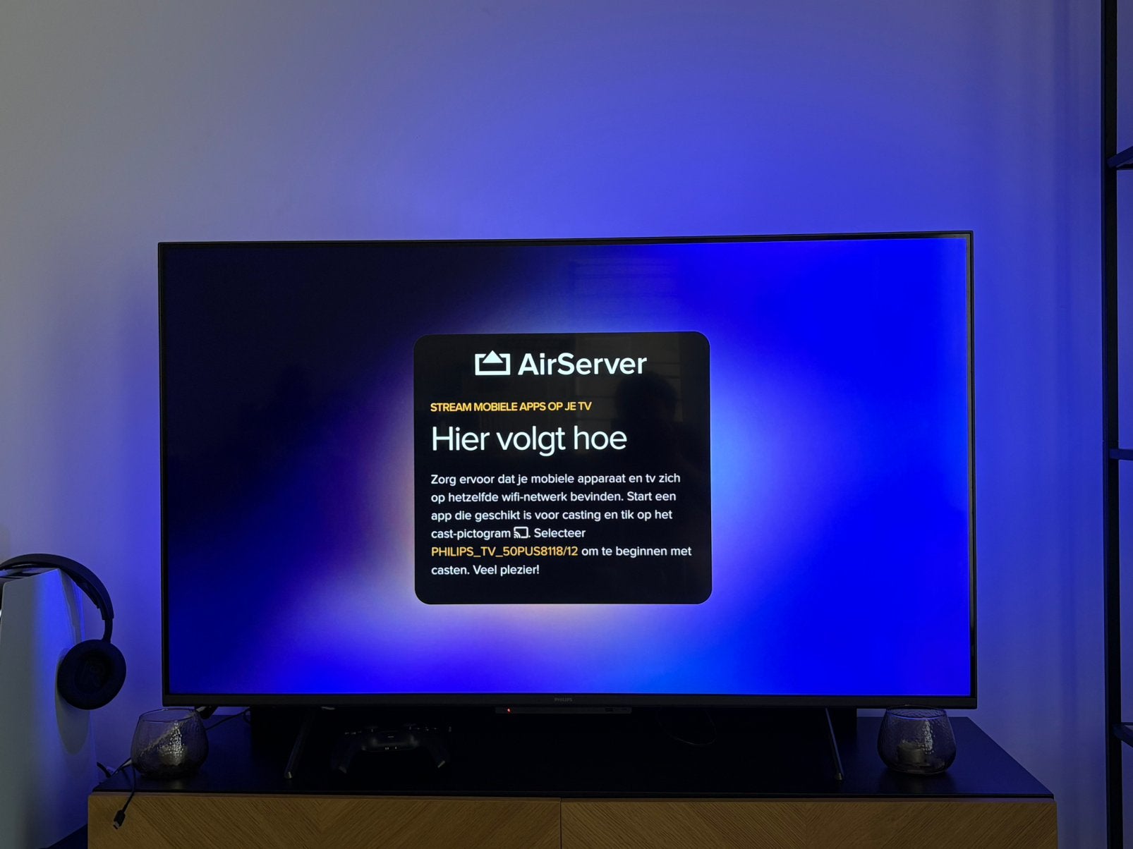 Philips 50" 4K Smart TV met Ambilight  (50PUS8118/12), TV, Hi-fi & Vidéo, Appareils professionnels, Comme neuf, Enlèvement