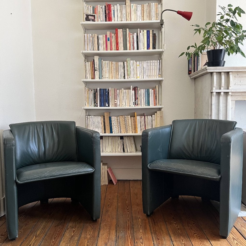Fauteuils, Huis en Inrichting, Fauteuils, Ophalen, Gebruikt, Minder dan 75 cm, Leer