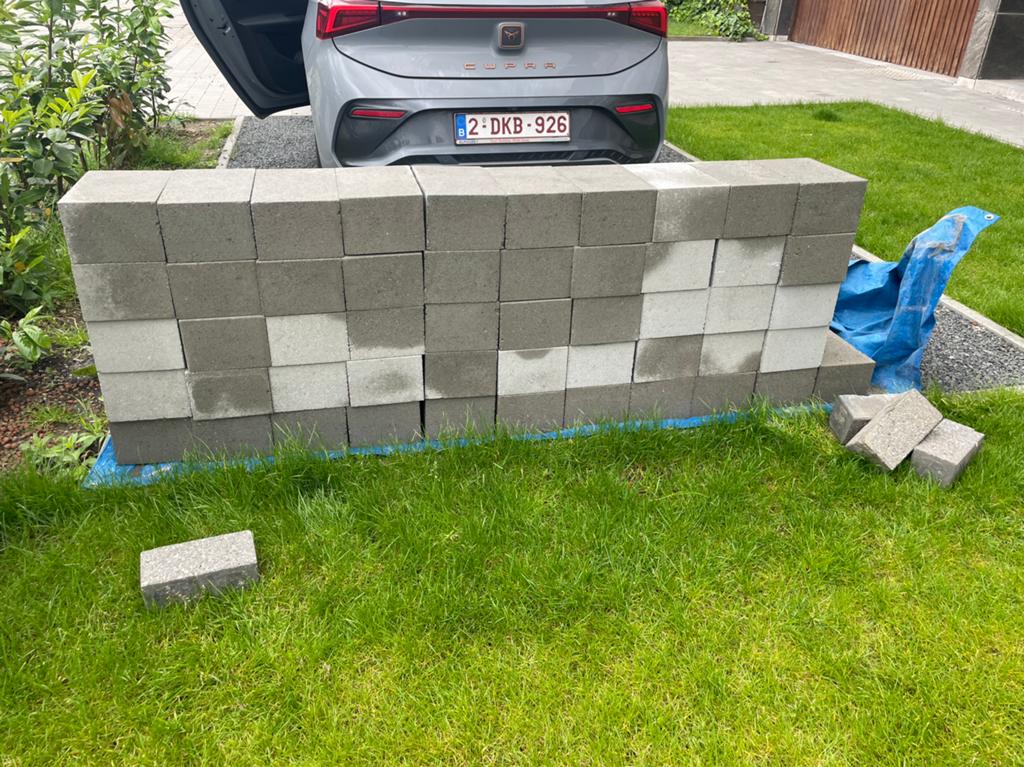 Betonblokken vol 39x19x19 (51st), Doe-het-zelf en Bouw, Metselstenen, Ophalen, Nieuw