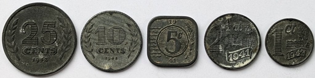 Nederland - muntenset, Ophalen, Koningin Wilhelmina, Overige waardes, Setje