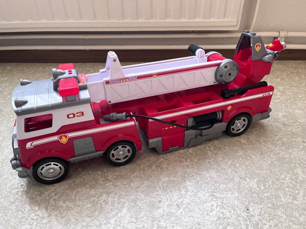 Brandweerwagen Paw Patrol, Ophalen, Gebruikt