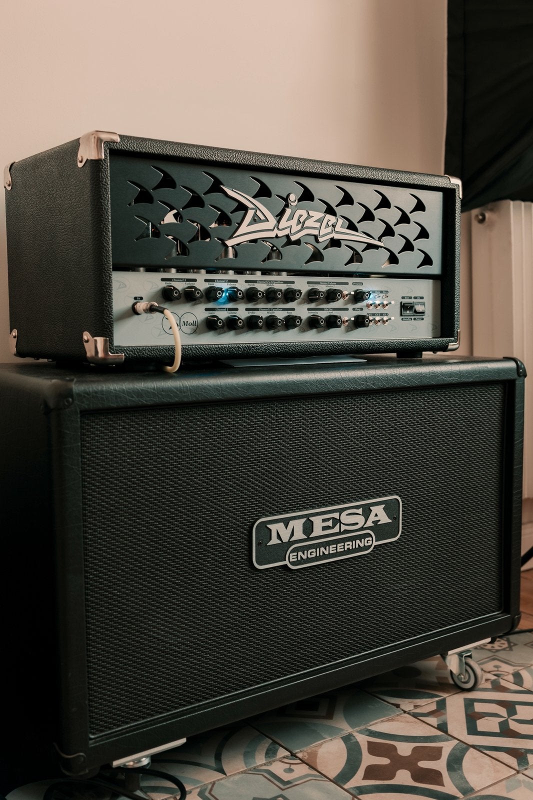Diezel D-Moll 100 watts KT77 + FS7HE, Enlèvement ou Envoi, Comme neuf