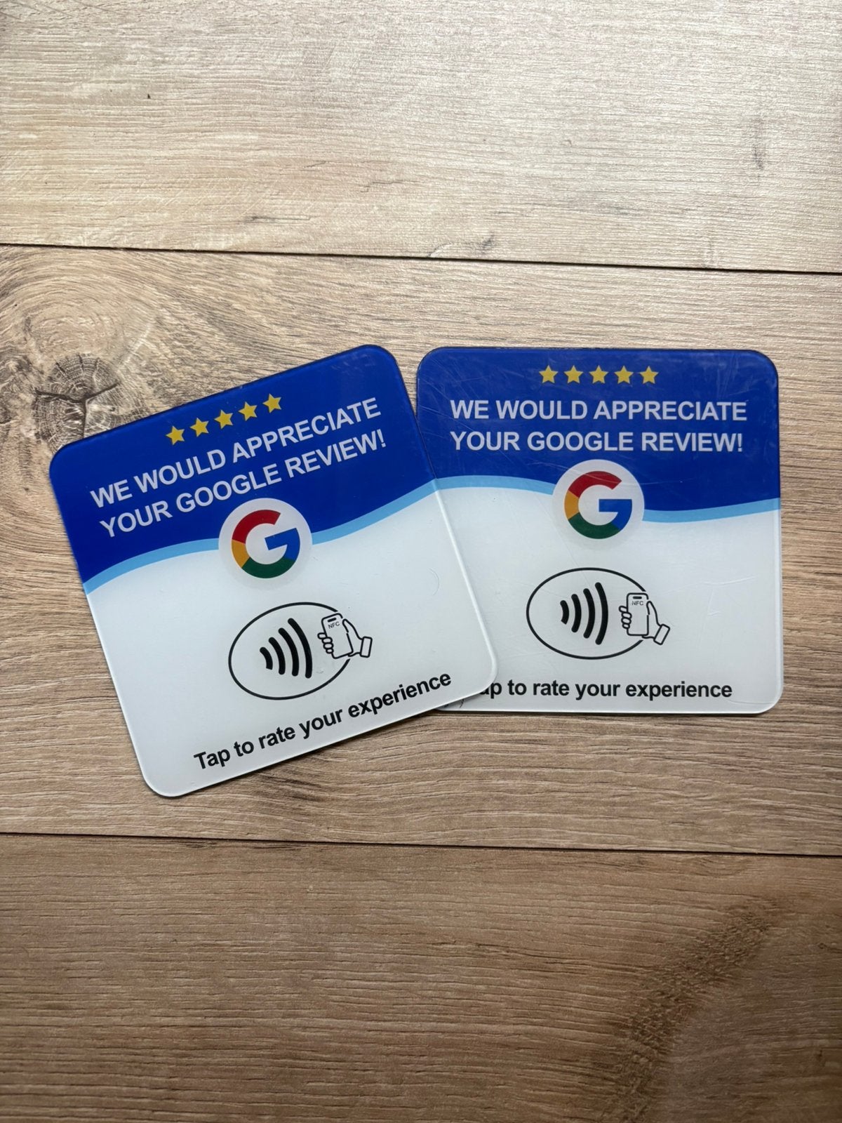Google Review NFC Kaarten – Set van 2, Ophalen of Verzenden, Zo goed als nieuw