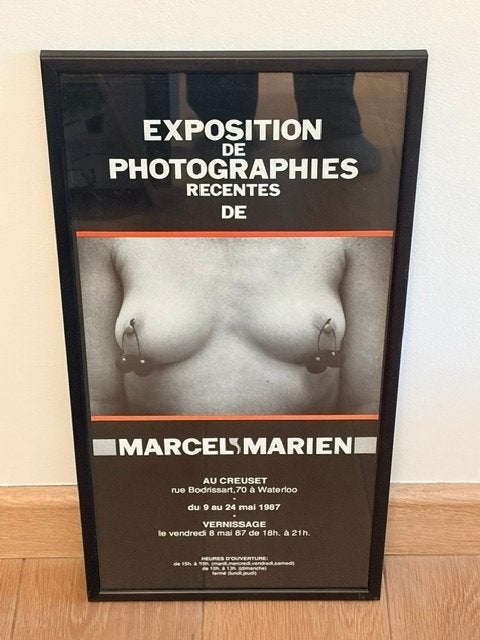 Affiche encadrée de Marcel Marien, Enlèvement ou Envoi, Utilisé, Avec cadre