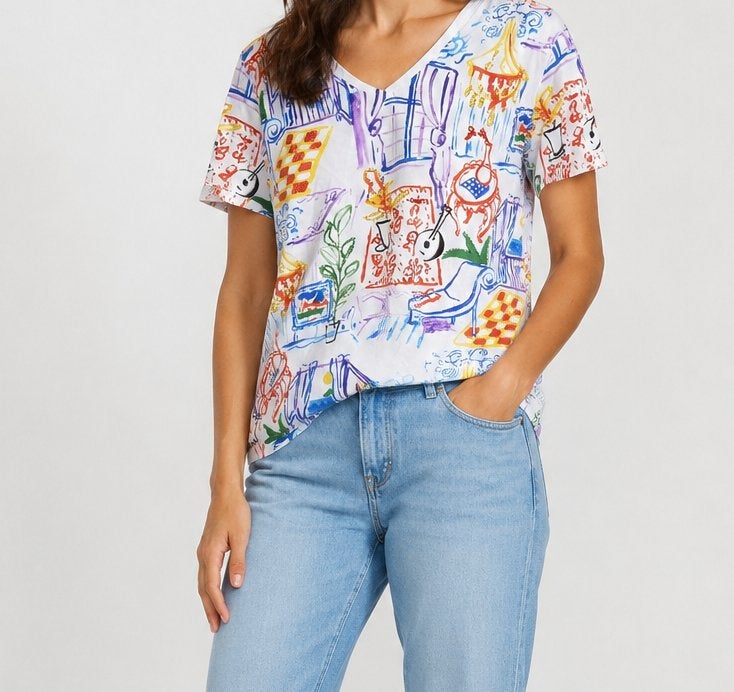 Leo & Ugo Paris – exclusieve designer top maat M, Kleding | Dames, T-shirts, Maat 38/40 (M), Leo & Ugo, Overige kleuren, Ophalen of Verzenden