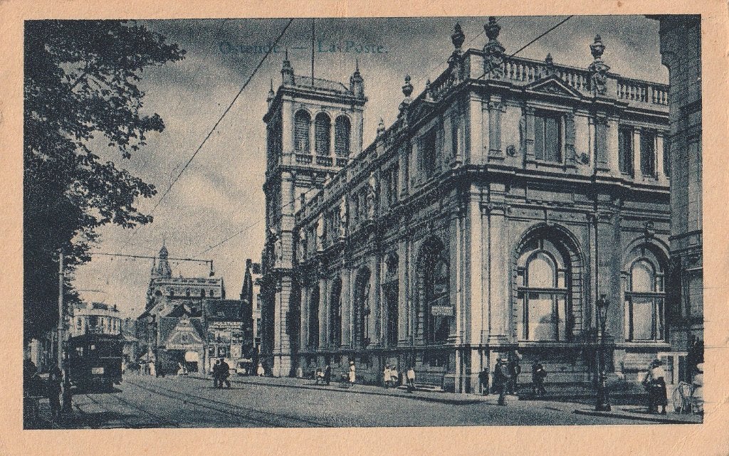 OOSTENDE -  De Post, Verzenden, 1940 tot 1960, Gelopen, West-Vlaanderen