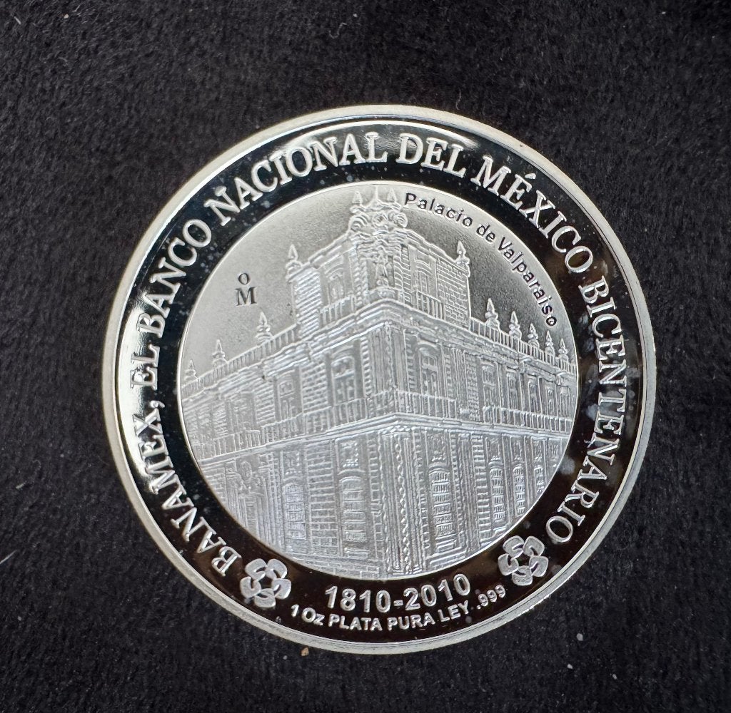 1 oz Proof Banco Nacional de Mexico Bicentenial zilver munt, Postzegels en Munten, Ophalen of Verzenden, Zilver