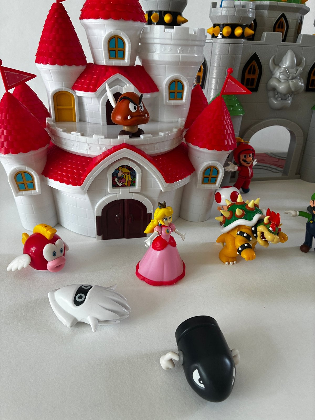 Super Mario kasteel bundel speelsets (Jakks Pacific 2x), Kinderen en Baby's, Ophalen of Verzenden, Zo goed als nieuw