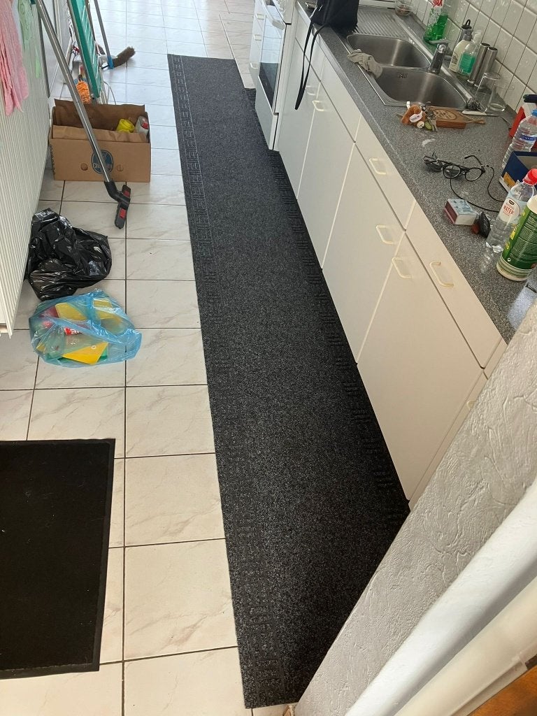 Vloerkleed loper, Enlèvement