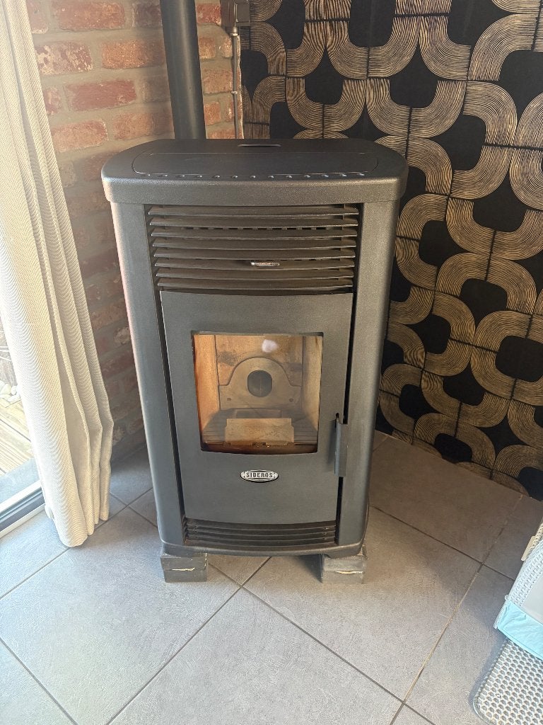 Poêle a granulés, Maison & Meubles, Poêles, Autres carburants, Enlèvement, Utilisé, Poêle à granulés