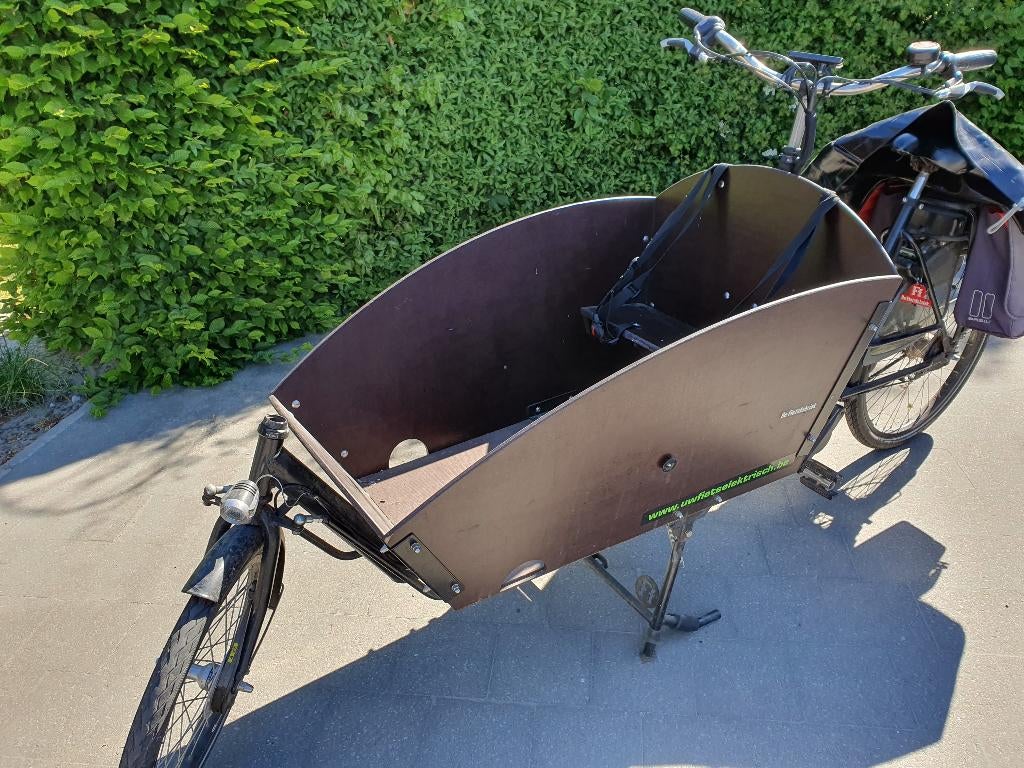 Elektrische bakfiets, Vélos & Vélomoteurs, Vélos | Vélos avec bac, Enlèvement, Utilisé, 2 enfants, Électrique
