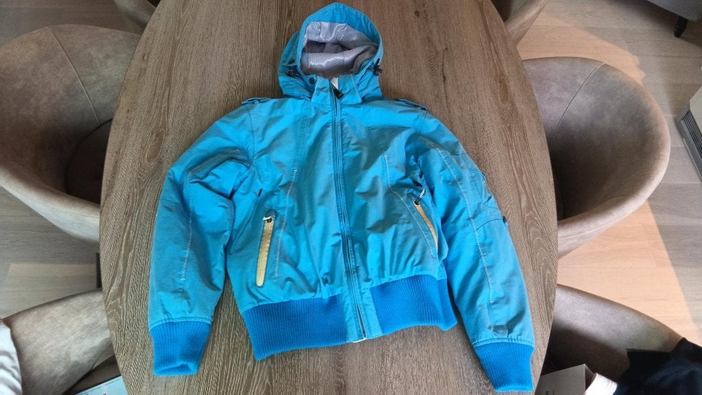 Falcon "TriTech" Ski Jas Dames in maat M, Blauw, Falcon, Gedragen, Ophalen