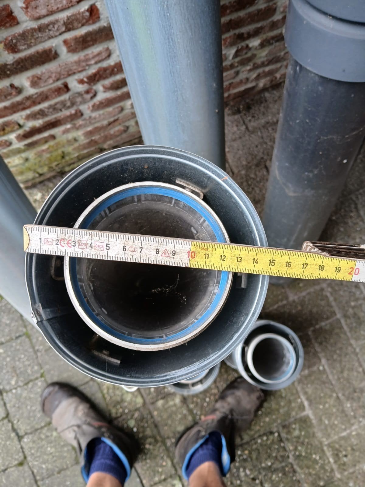 Dubbelwandige kachelbuis voor gashaard., Bricolage & Construction, 80 mm ou plus, 2 à 4 mètres, Buse droite, Aluminium