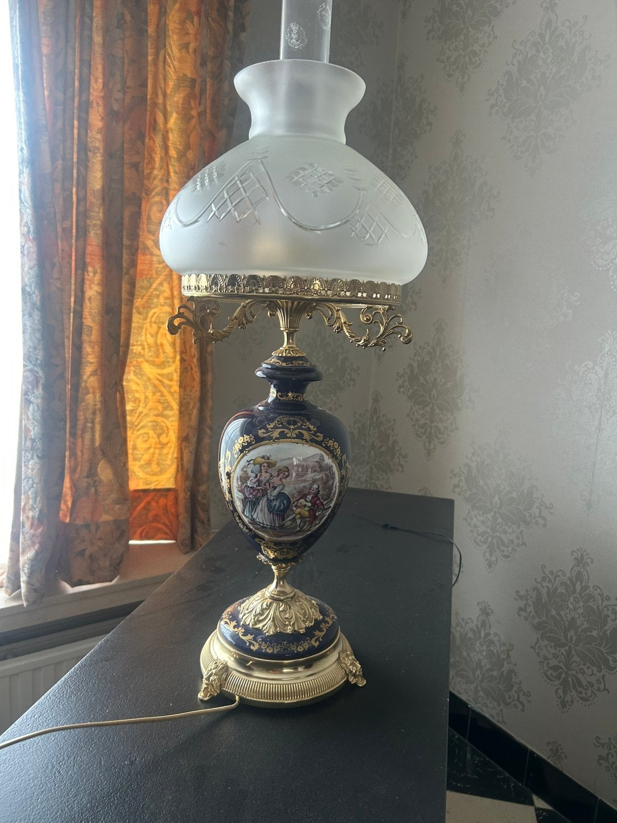Klassieke tafellamp Alfa Ceramiche Italy, Huis en Inrichting, Lampen | Tafellampen, Ophalen, Zo goed als nieuw