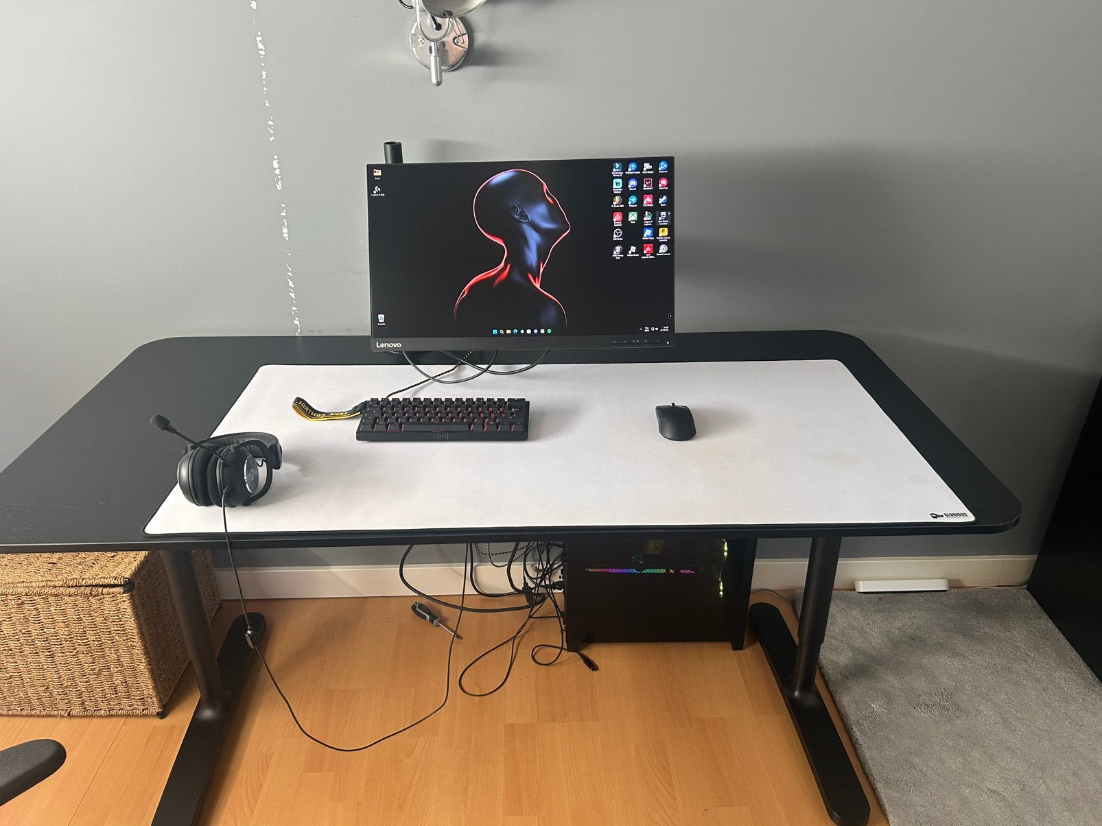 Setup gamer complet, Computers en Software, Desktop Pc's, Ophalen, Met monitor, Zo goed als nieuw, Gaming