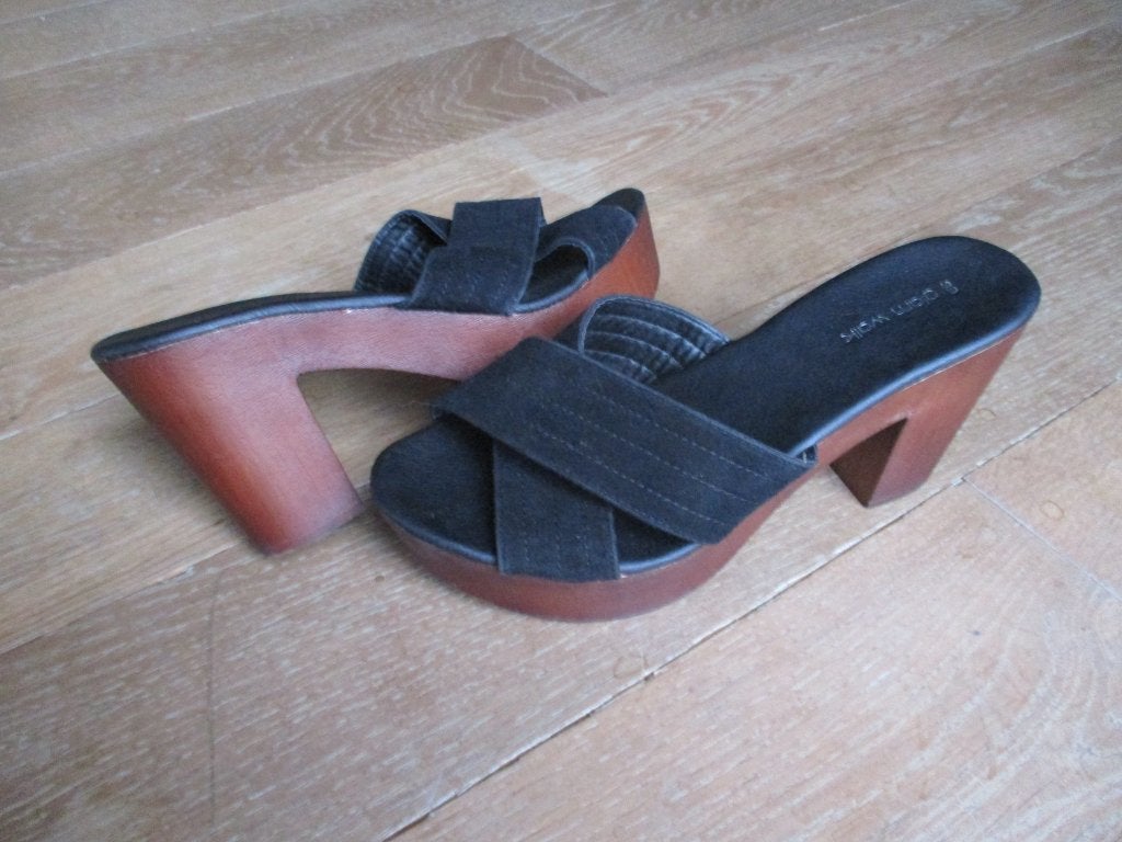 dames sandalen hoge hak , dames zomer schoen aanstekers, Zwart, Zo goed als nieuw, Glam walk, Sandalen of Muiltjes