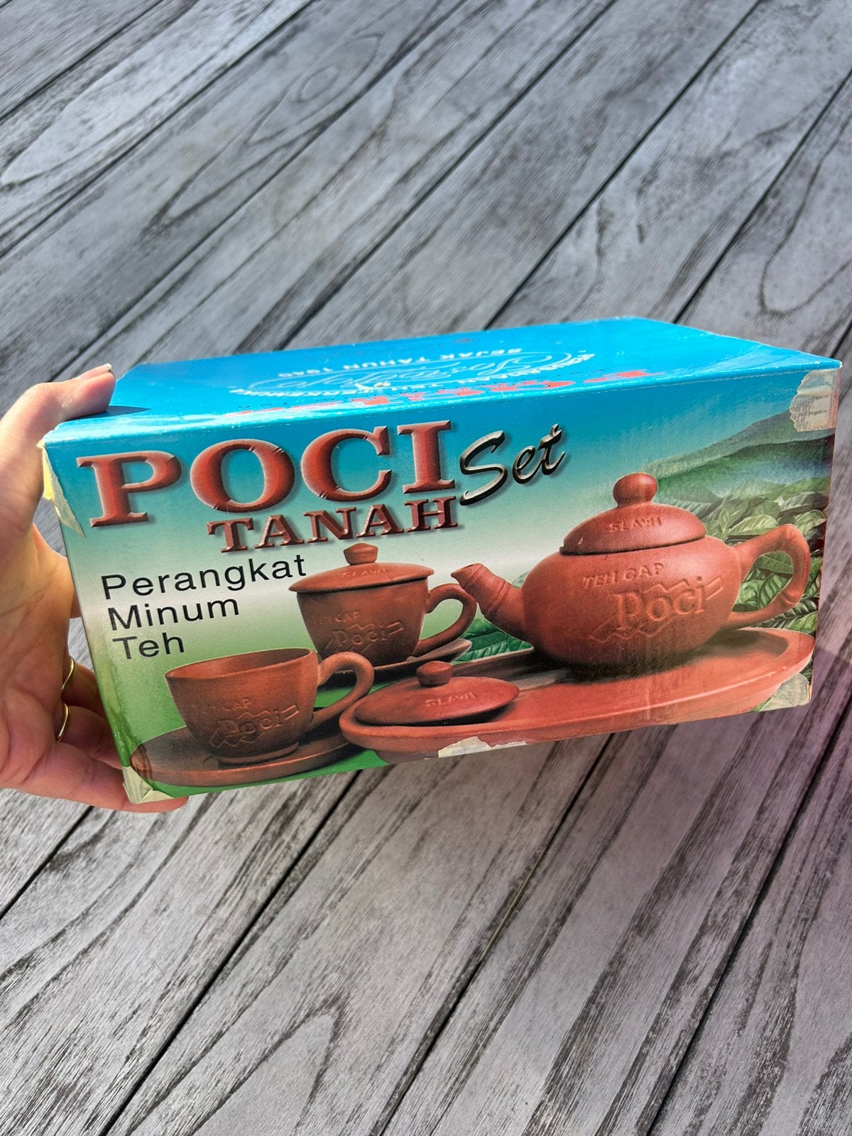 Originele Indonesische theeset, Ophalen, Nieuw, Aardewerk, Theepot