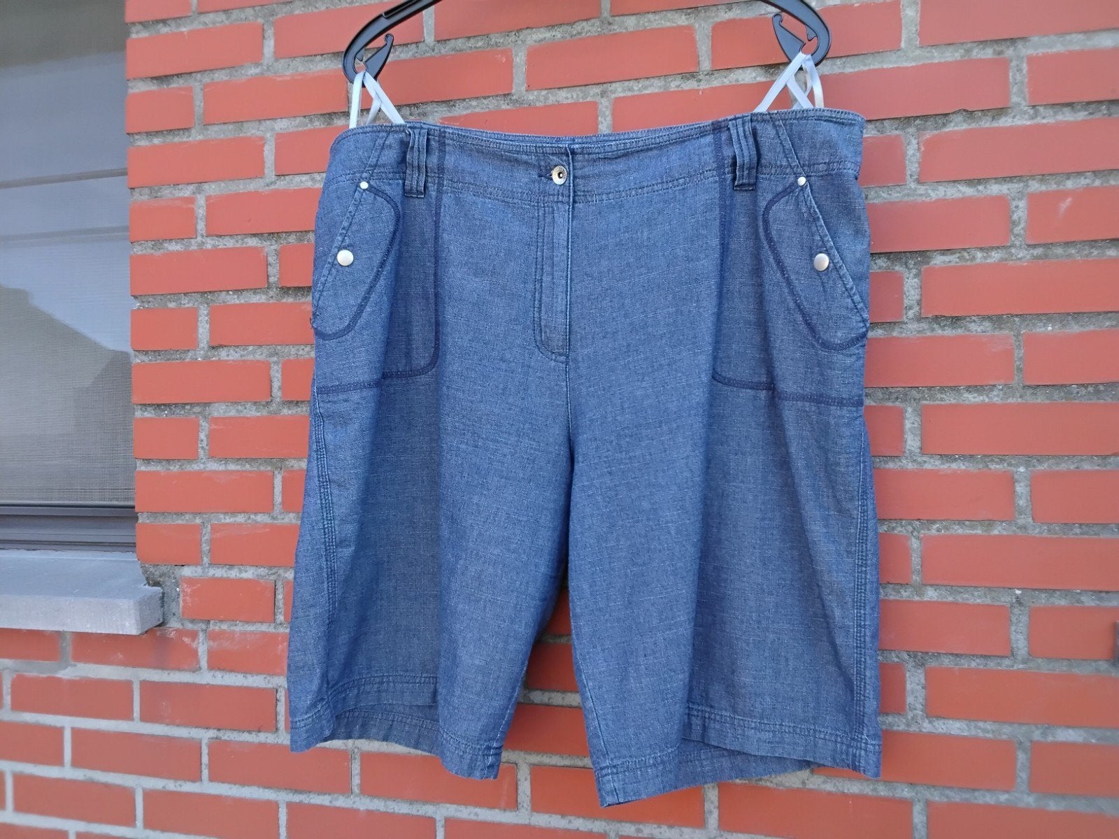 Mooie jeansbermuda, Ophalen, Nieuw, Blauw