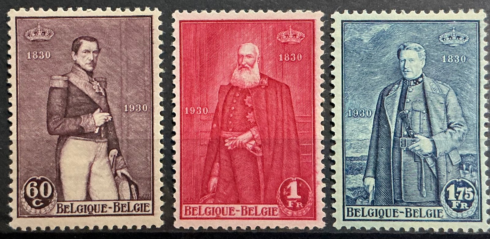 LOT 829. COB: 302/04. INDÉPENDANCE. MNH, Neuf, Enlèvement ou Envoi, Non oblitéré, Maison royale