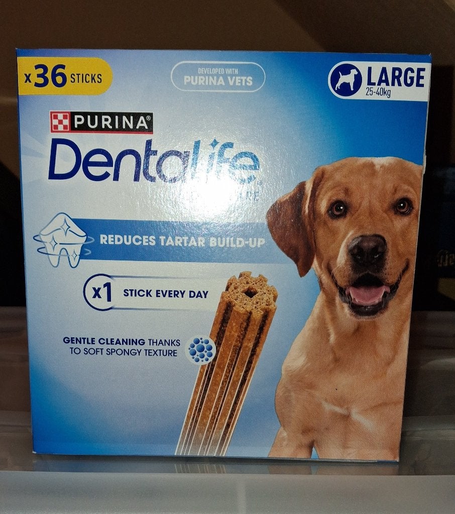 Purina Dentalife 3 x 36 sticks - Large, Animaux & Accessoires, Nourriture pour Animaux, Enlèvement ou Envoi, Chien