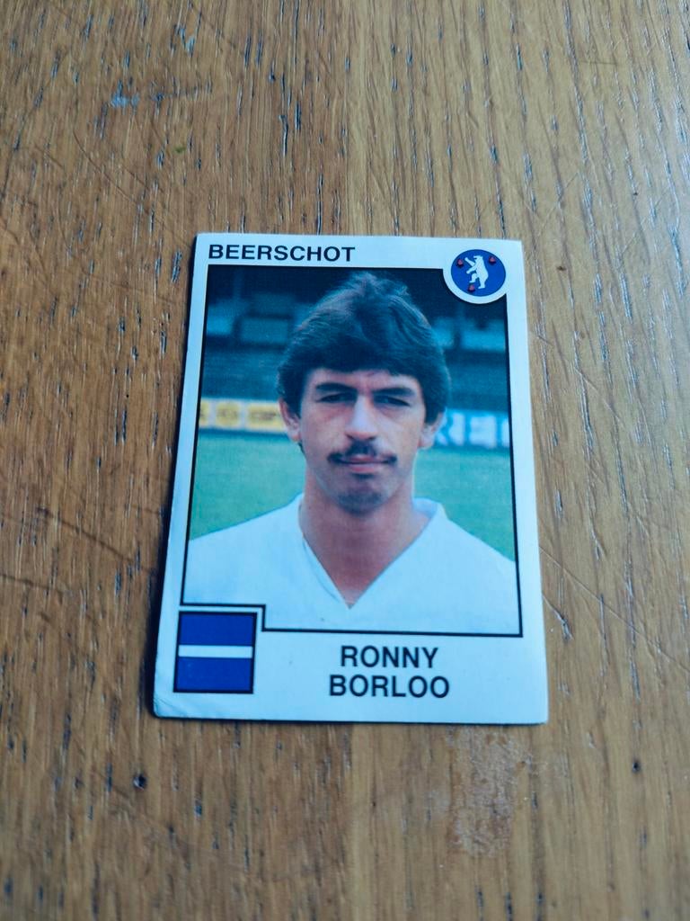 Panini sticker Football 85 Ronny Borloo Beerschot, Enlèvement ou Envoi, Autocollant