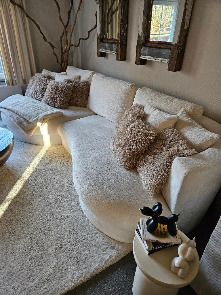 Zetel, Huis en Inrichting, Zetels | Zetels, Ophalen, 300 cm of meer, Zo goed als nieuw, Rechte bank