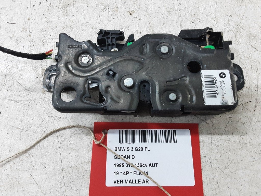 SERRURE COFFRE BMW 3 serie (G20) (C67167105), Mevr. I. Hauben, Haillon arrière, Utilisé, BMW
