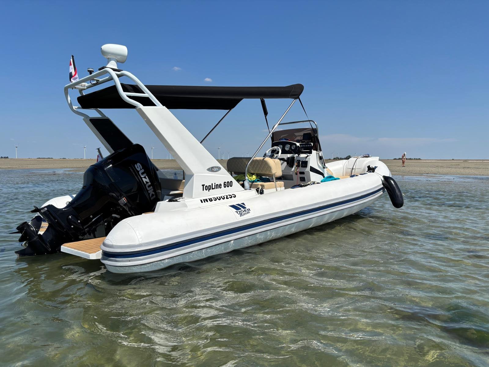 Te Koop  Tiger marine rubberboot 600, Watersport en Boten, Ophalen, Zo goed als nieuw, Benzine, Tiger Marine