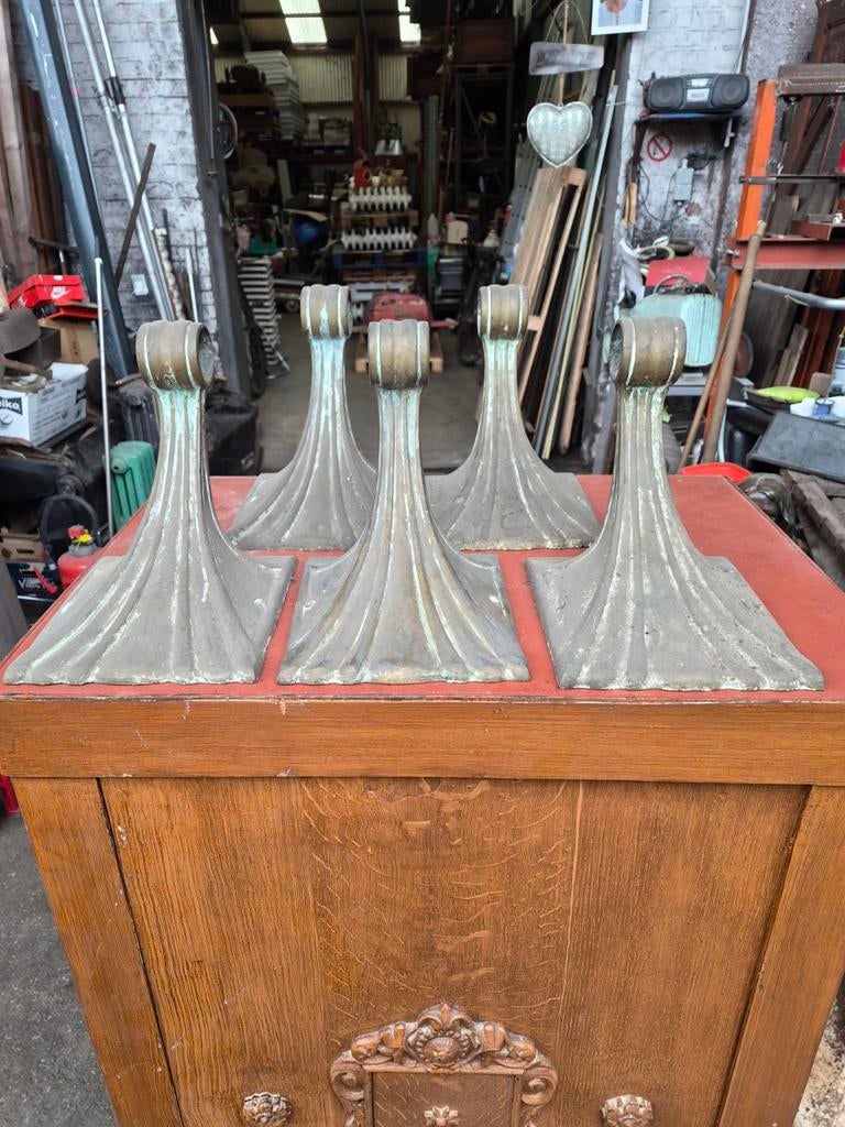 5 pièces en bronze d'art nouveau, Enlèvement ou Envoi