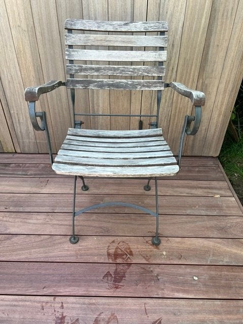 Chaises de jardin pliables, lot de 4, Enlèvement, Utilisé, Bois, Pliant