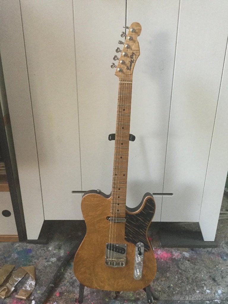 Lucky dog / chambered ash body with Burl top, Enlèvement, Utilisé, Autres marques
