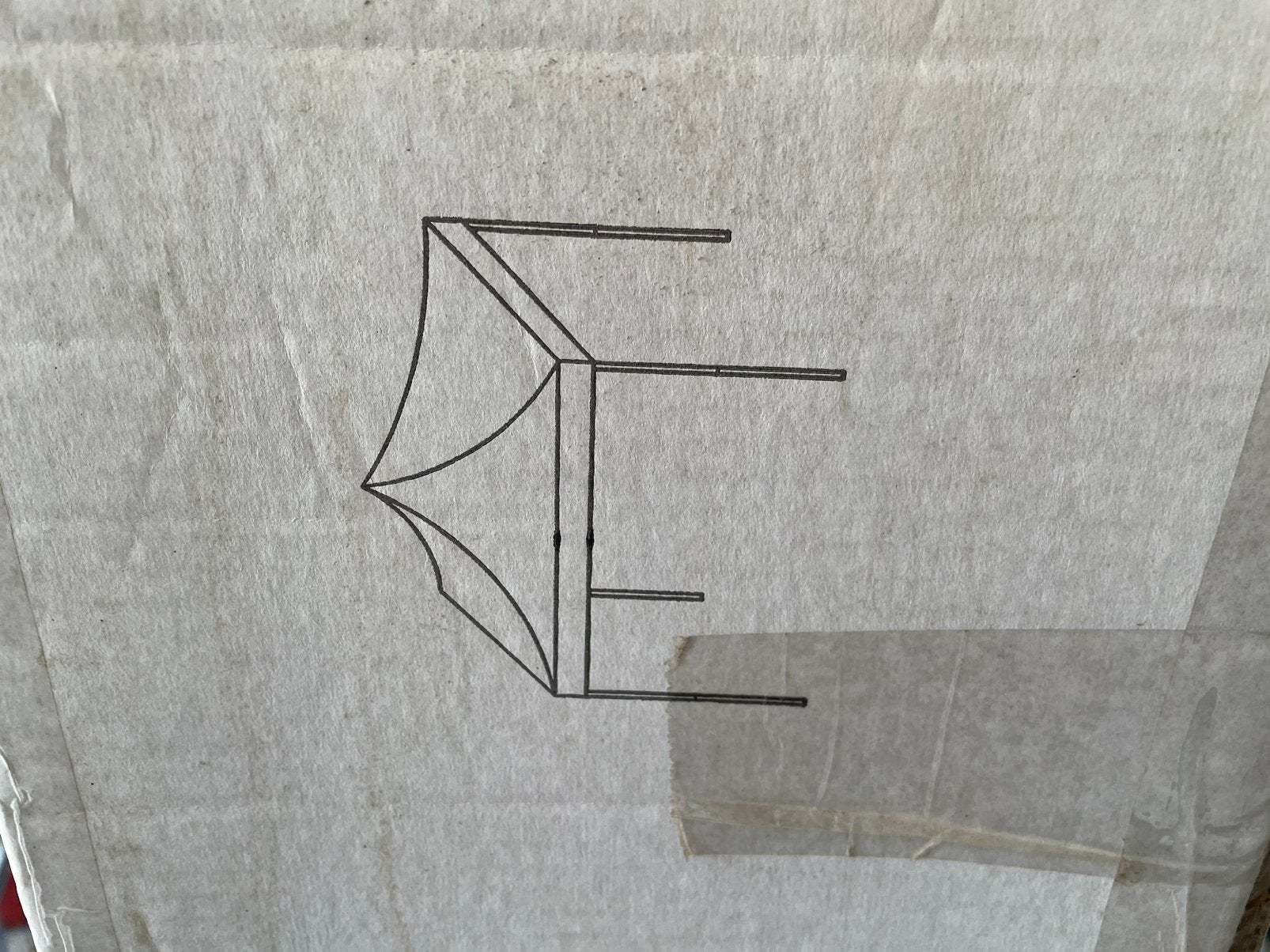 Partytent met 3 wanden grijs, Enlèvement, Comme neuf, Tente de réception