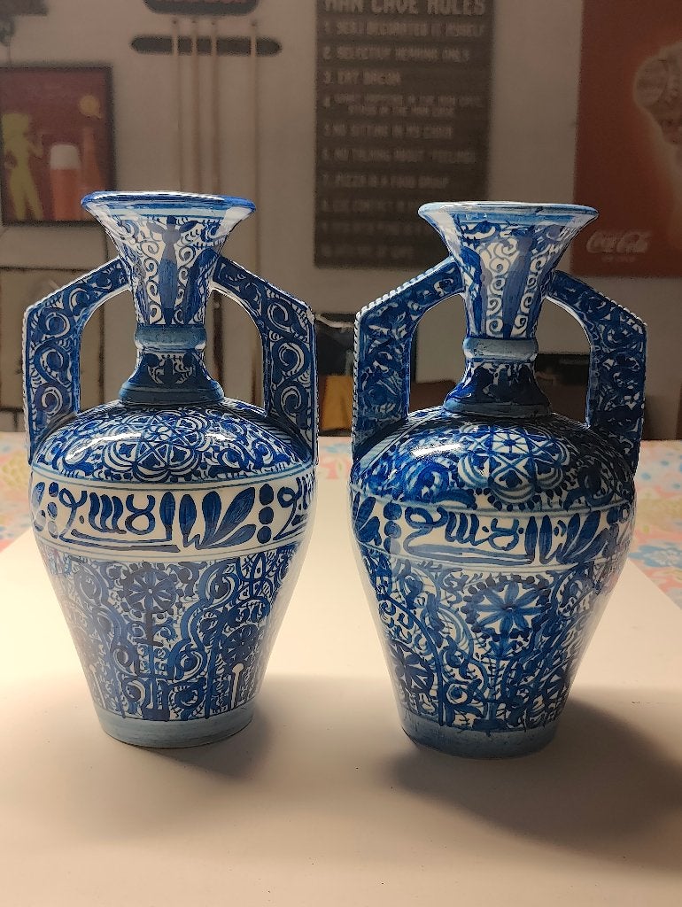 Mooi koppel antieken Alhambra vazen, Antiek en Kunst, Ophalen of Verzenden