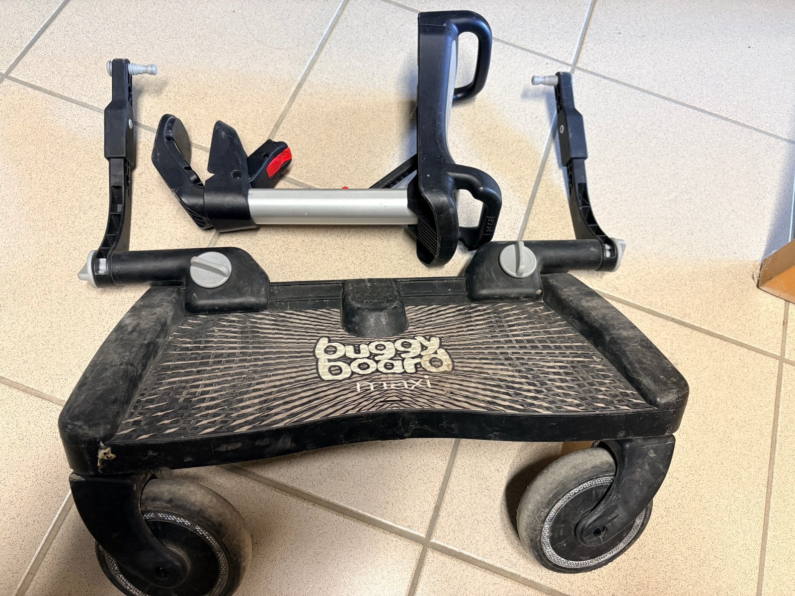 Lascal buggy board maxi + zitje, Ophalen, Gebruikt