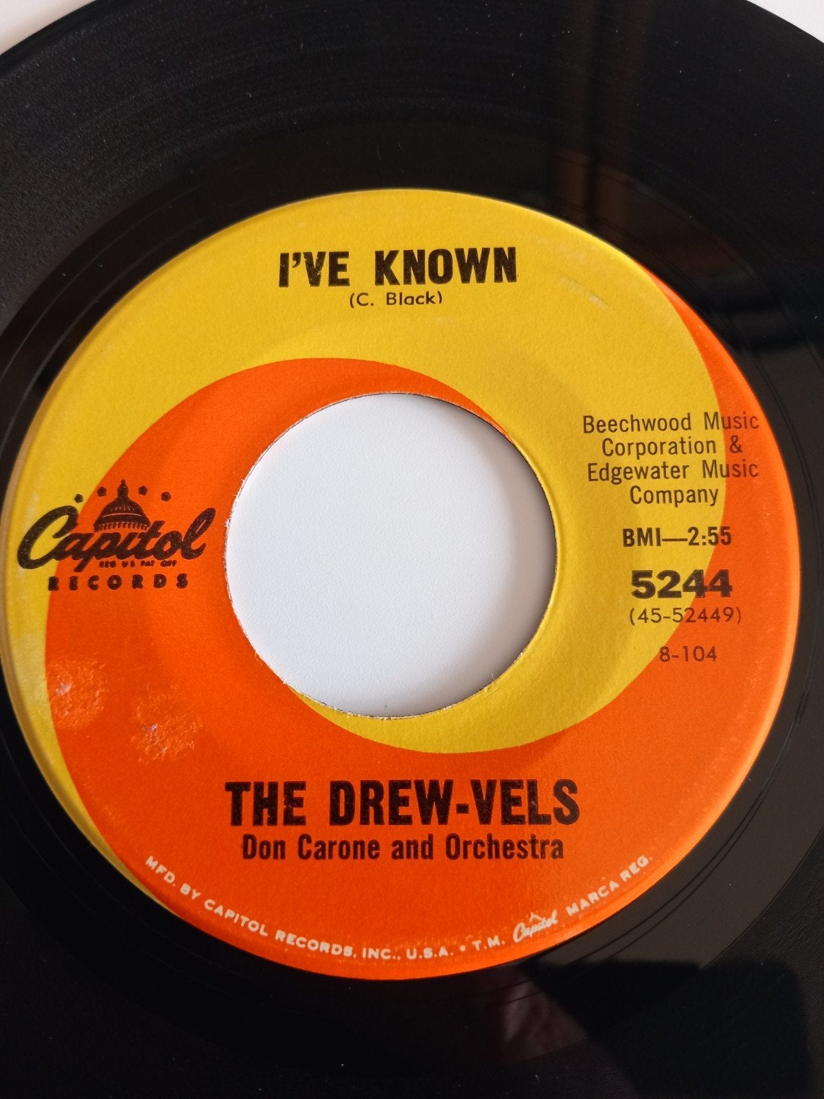 THE DREW-VELS. I'VE KNOW. POPCORN USA 45T, Enlèvement ou Envoi