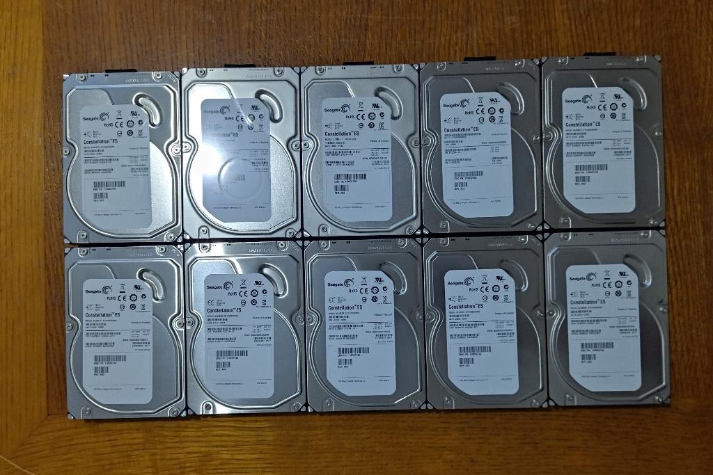 Seagate Constellation ES ST1000NM0001 1TB 3.5" SAS 6 Stuks, Intern, Gebruikt, SAS, HDD