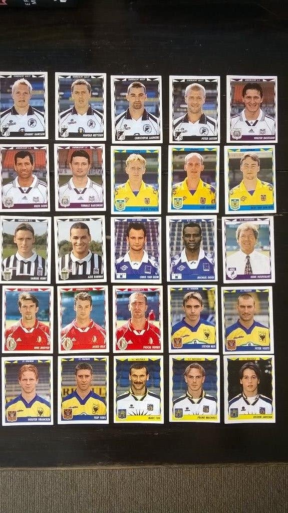 25X PANINI FOOTBALL BELGIUM 1999, Ophalen of Verzenden, Poster, Plaatje of Sticker