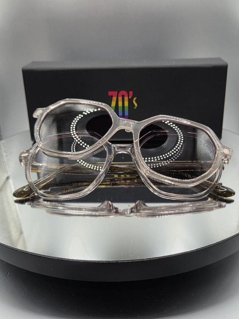 Lunette de soleil 70's Authentique Seventy's, Enlèvement, Neuf, Lunettes de soleil, Autres marques