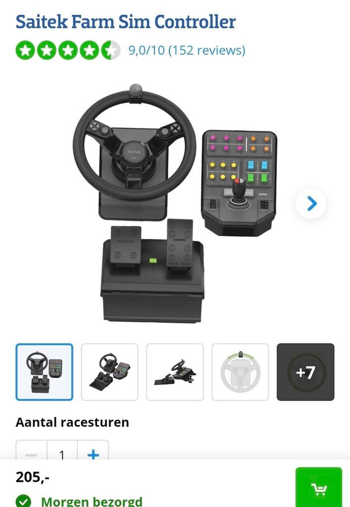 Logitech Farming Simulator Controller, Ophalen, Controller